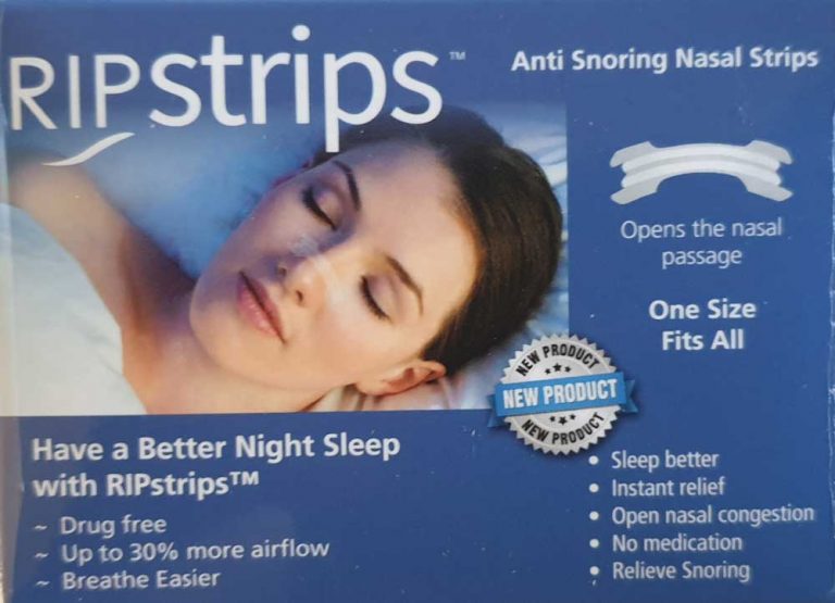 AntiSnoring Nasal Strips Ripsnore